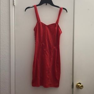Red dress with straps